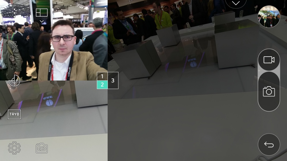 Aplikacja aparatu w LG G5 - tryb Multi View - 90sekund.pl