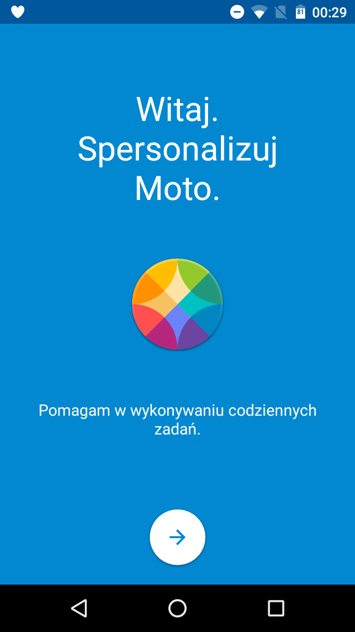 Lenovo Motorola Moto G 3-gen. (2015) - aplikacja Moto - 90sekund.pl