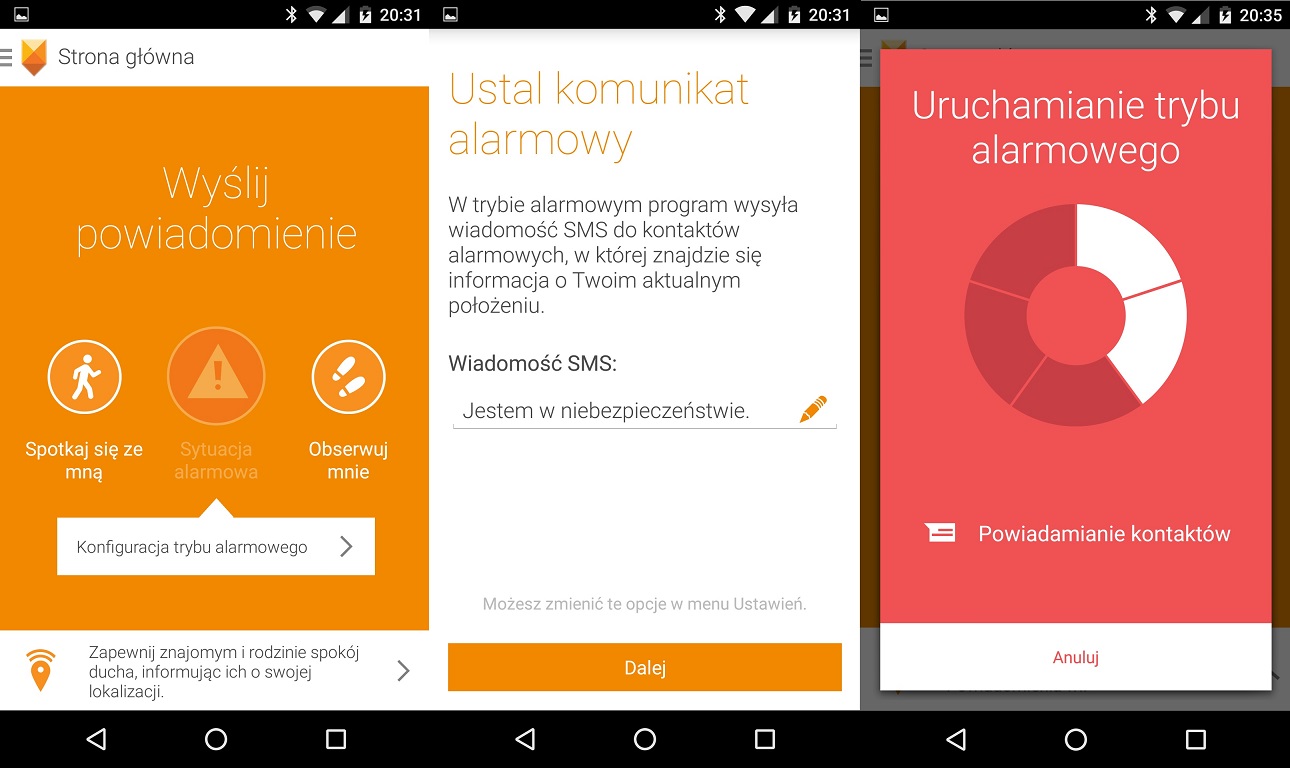 Aplikacja Alert w Lenovo Moto X Play XT1562 - recenzja 90sekund.pl