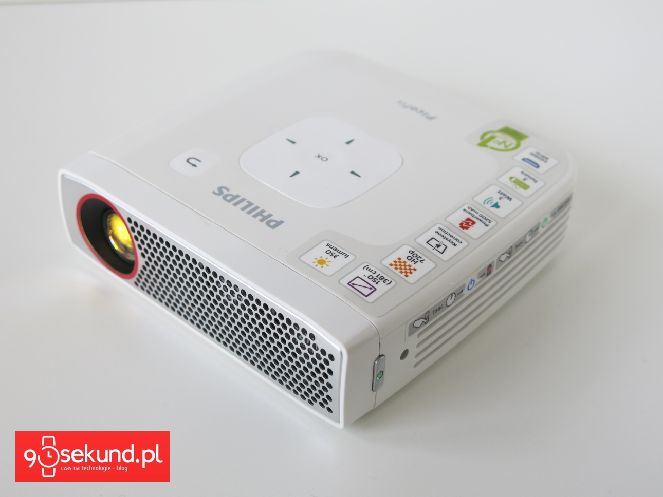 Projektor Philips PicoPix PPX4835 - recenzja 90sekund.pl