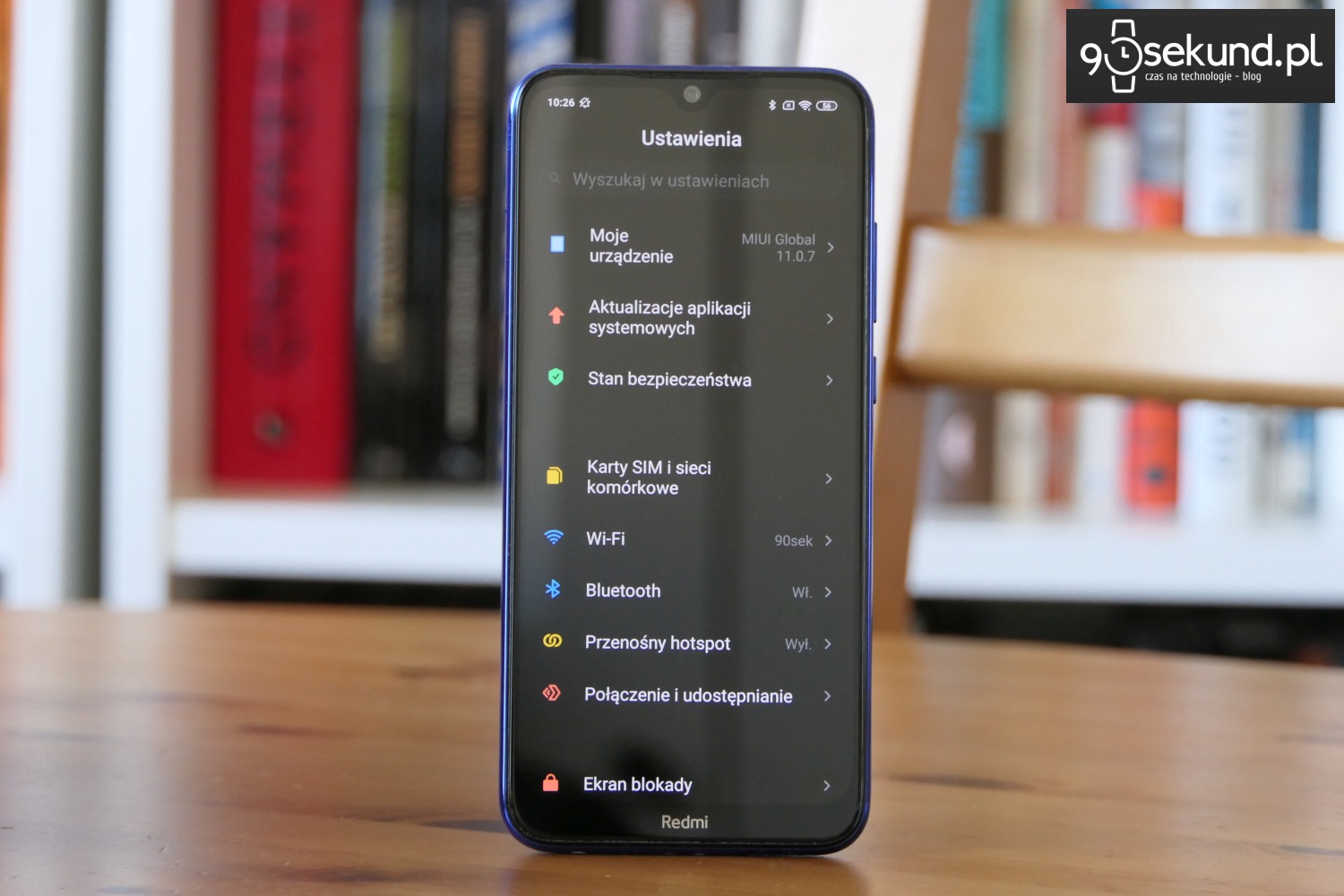 Recenzja Xiaomi Redmi Note 8T - Michał Brożyński - 90sekundTECH