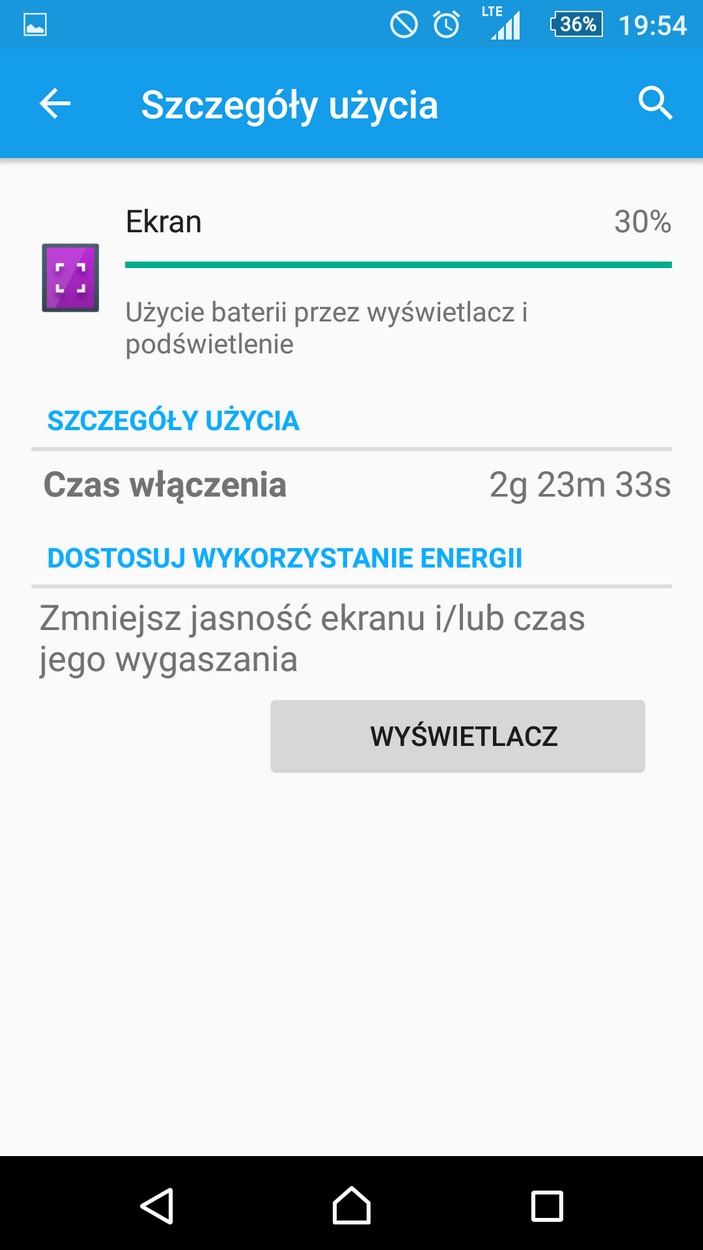 Sony Xperia Z5 Premium - Przykładowy czas pracy na baterii - 90sekund.pl
