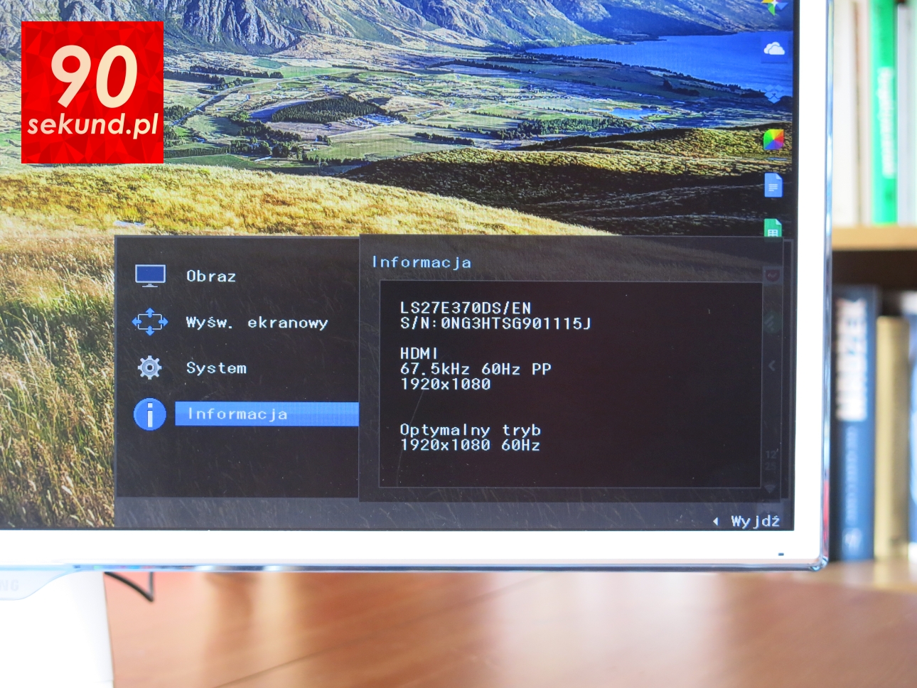 Recenzja Multimedialnego Monitora Samsung 27 cali SE370D - 90sekund.pl