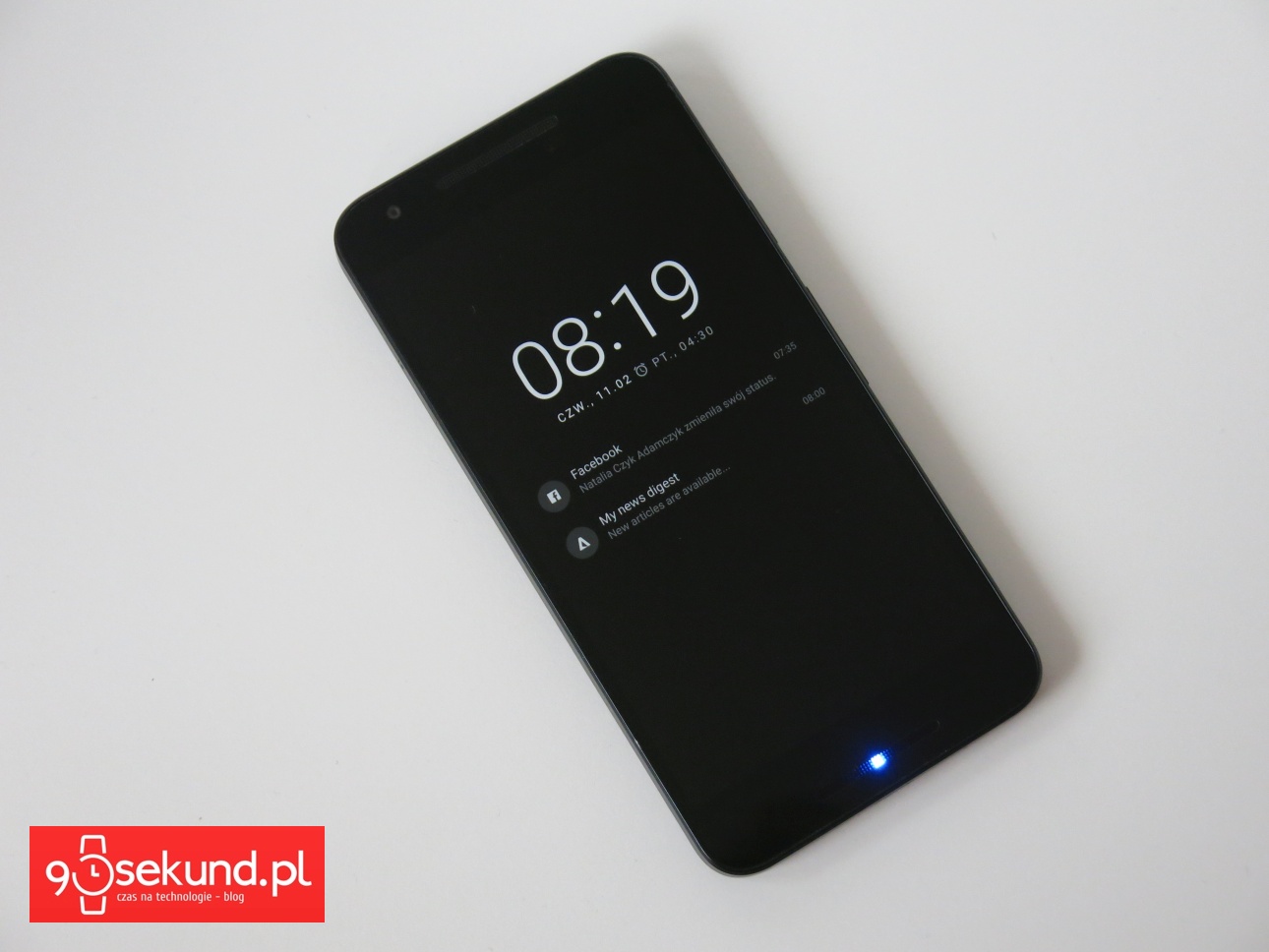 Test i recenzja LG Nexus 5X (LGH791) - ekran typu Glance oszczędzający energię - 90sekund.pl