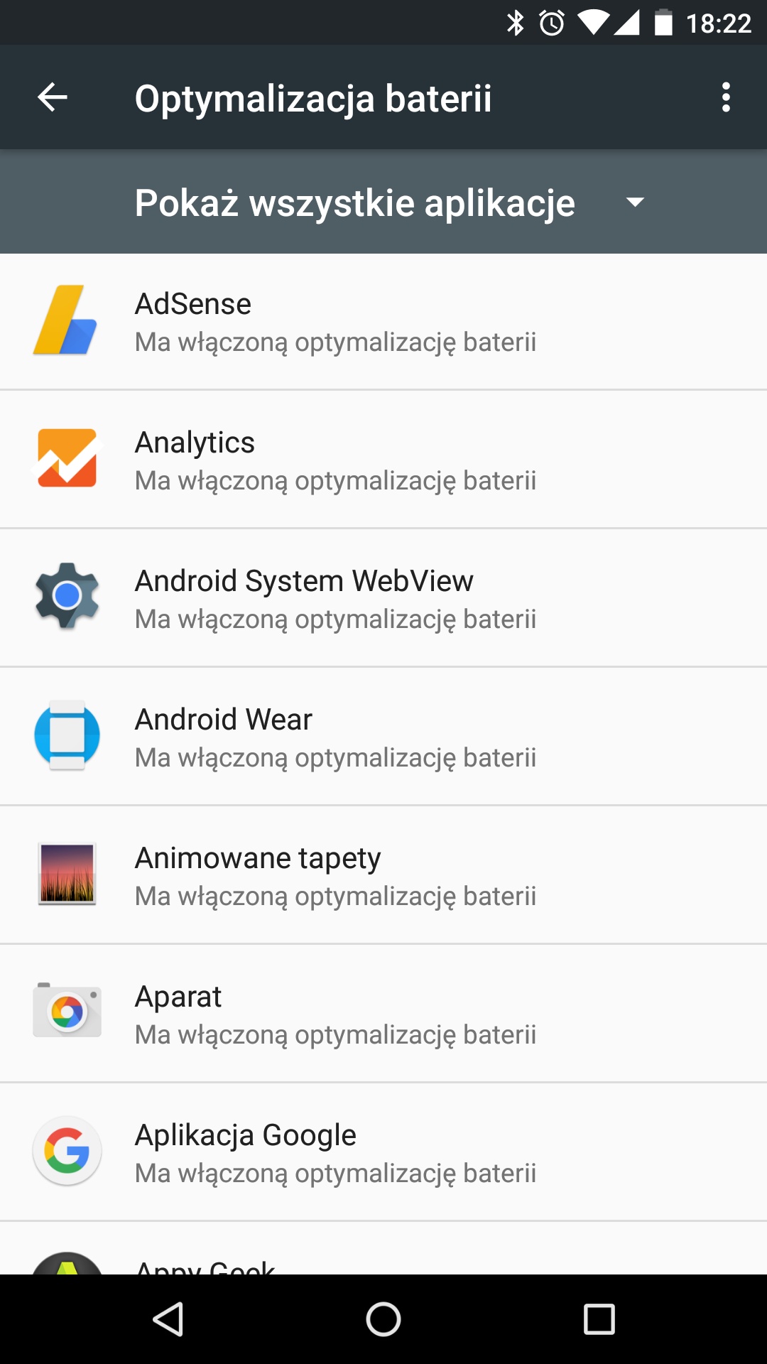 Test i recenzja LG Nexus 5X (LGH791) - Zarządzanie użyciem aplikacji - 90sekund.pl