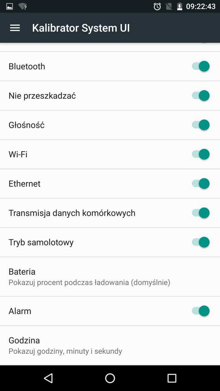 Google Android N - Kalibrator System UI i zarządzanie Paskiem Stanu - 90sekund.pl