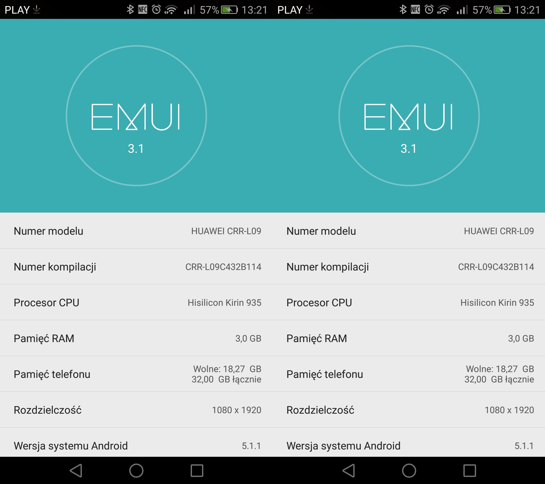 Huawei Mate S (CRR-L09) - nakładka EMUI na system Android -recenzja 90sekund.pl