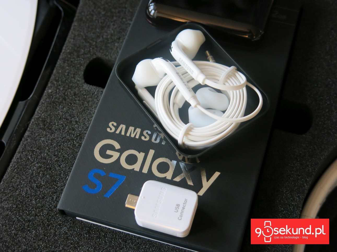 Samsung Galaxy S7 SM-G930 plus USB Connector i słuchawki - recenzja 90sekund.pl