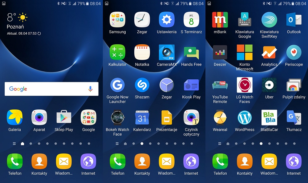Wszystkie apki na pulpicie? Nieee, wygląda to źle w Samsungu Galaxy S7 SM-G930 - recenzja 90sekund.pl