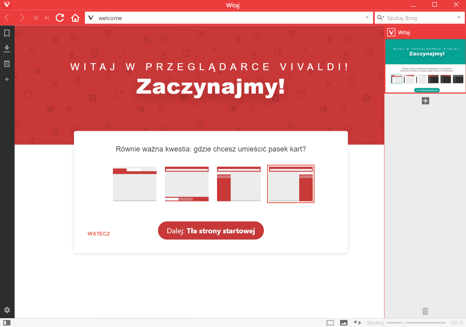 Przeglądarka internetowa Vivaldi - 90sekund.pl