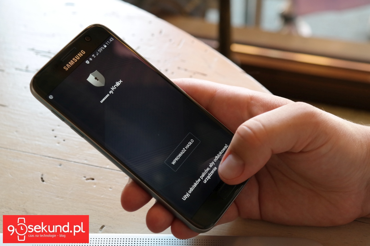 Samsung Galaxy S7 chroniony przez dedykowaną aplikację MyKnox - 90sekund.pl