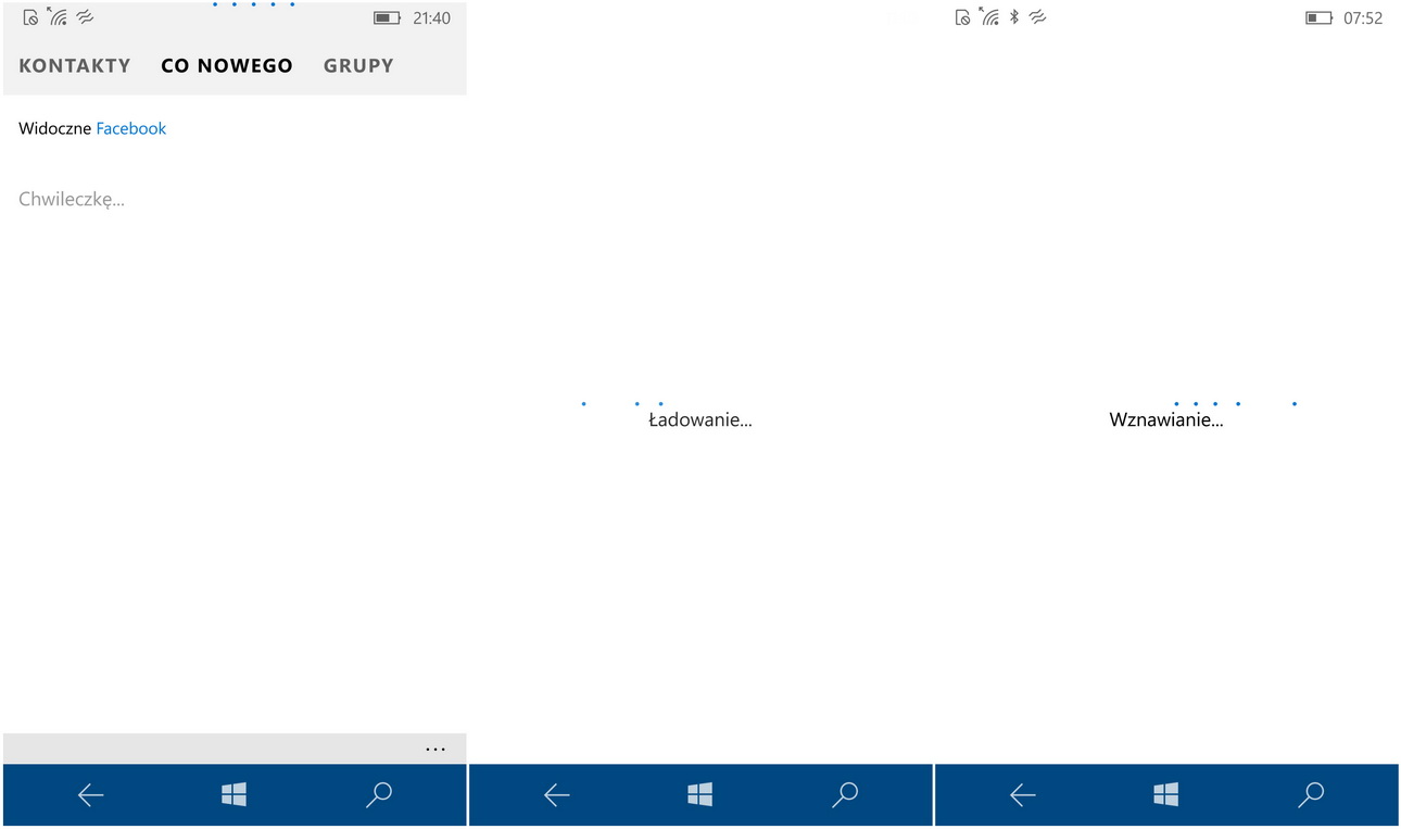 Microsoft Lumia 950 - Takie widoki niestety są częste. Przynajmniej panuje różnorodność komunikatów - 90sekund.pl