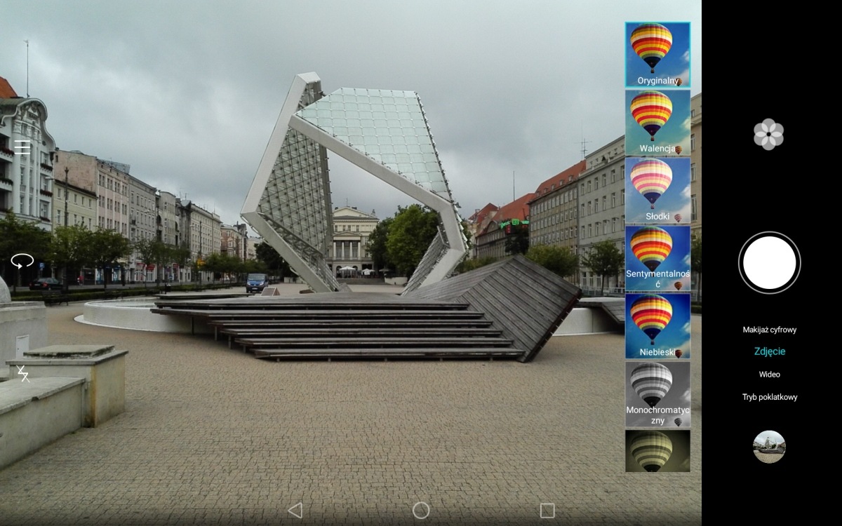 Huawei MediaPad 10 M2 (A01L) - aplikacja wfotograficzna - recenzja 90sekund.pl