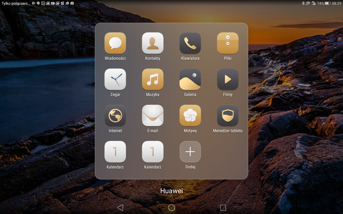 Huawei MediaPad 10 M2 (A01L) - tak prezentuje się folder na aplikacje - recenzja 90sekund.pl