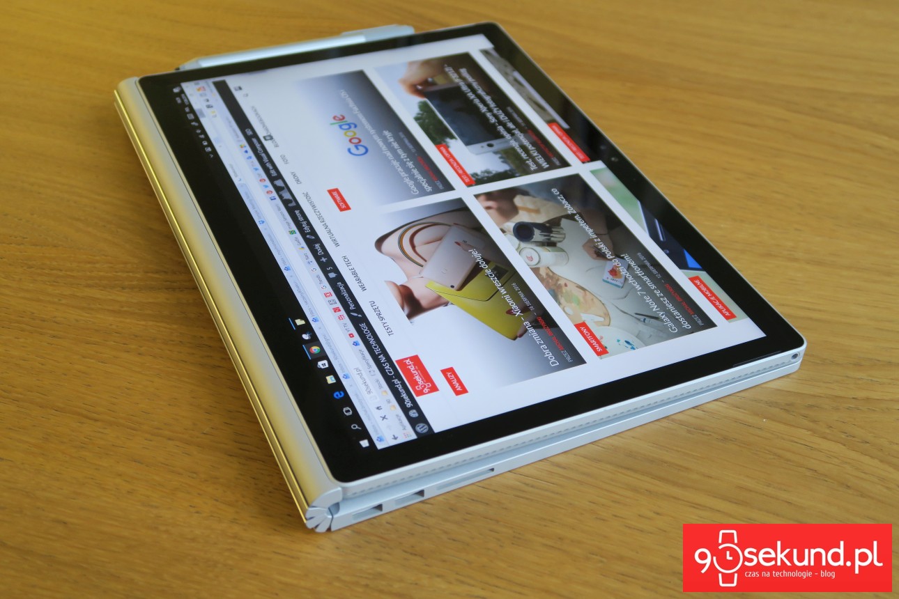 Microsoft Surface Book (2015) - recenzja 90sekund.pl