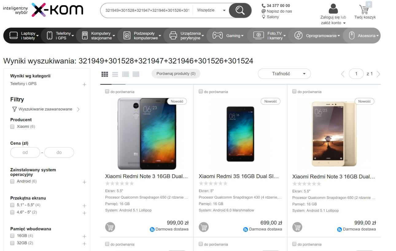 Smartfony Xiaomi i ich ceny w sklepie z elektroniką X-KOM - 90sekund.pl