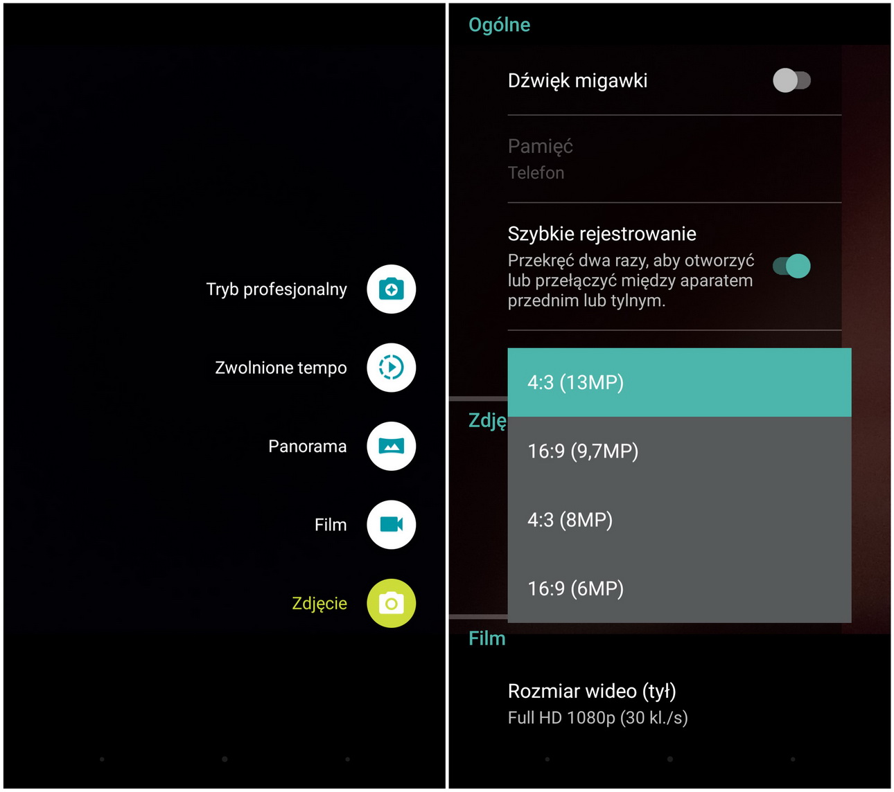 Lenogo Moto G 4-gen - Aplikacja aparatu - recenzja 90sekund.pl