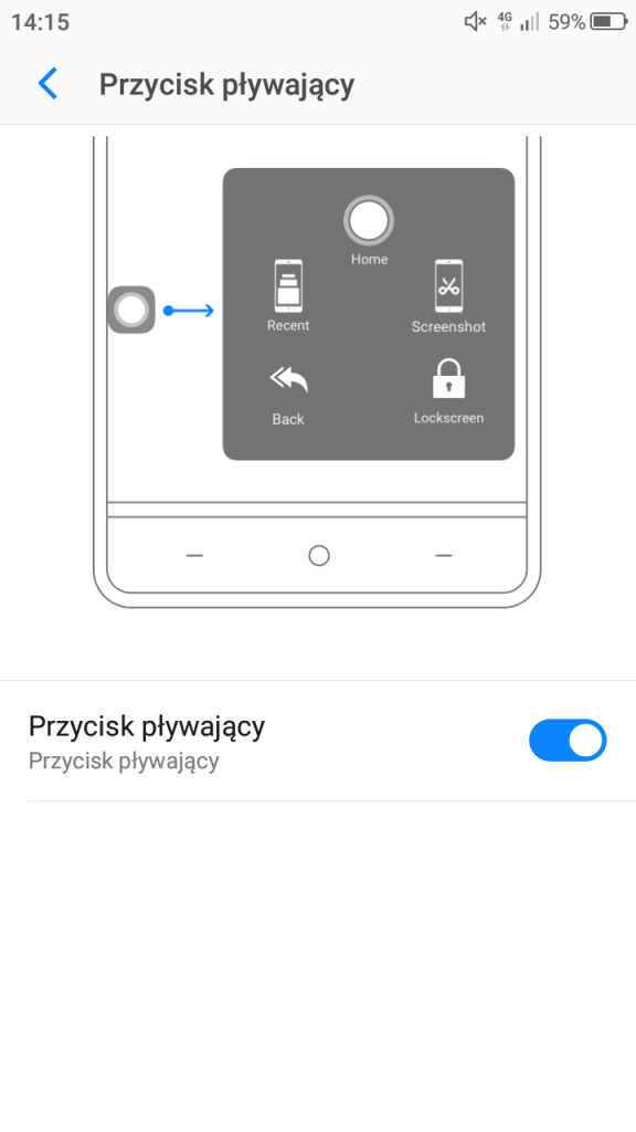 Neffos C7 - obsługa gestami i przycisk wiszący - 90sekund.pl