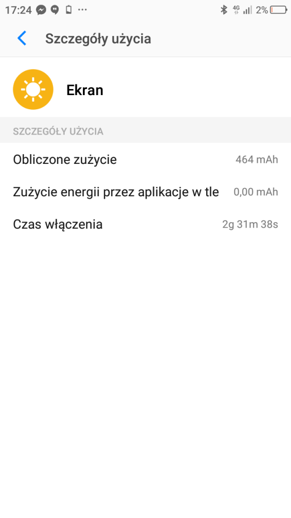 Przykładowy czas pracy TP-Link Neffos C7 - 90sekund.pl
