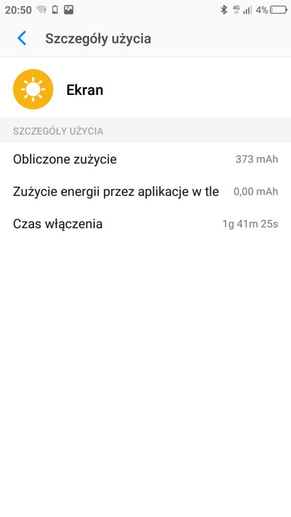 Przykładowy czas pracy TP-Link Neffos C7 - 90sekund.pl