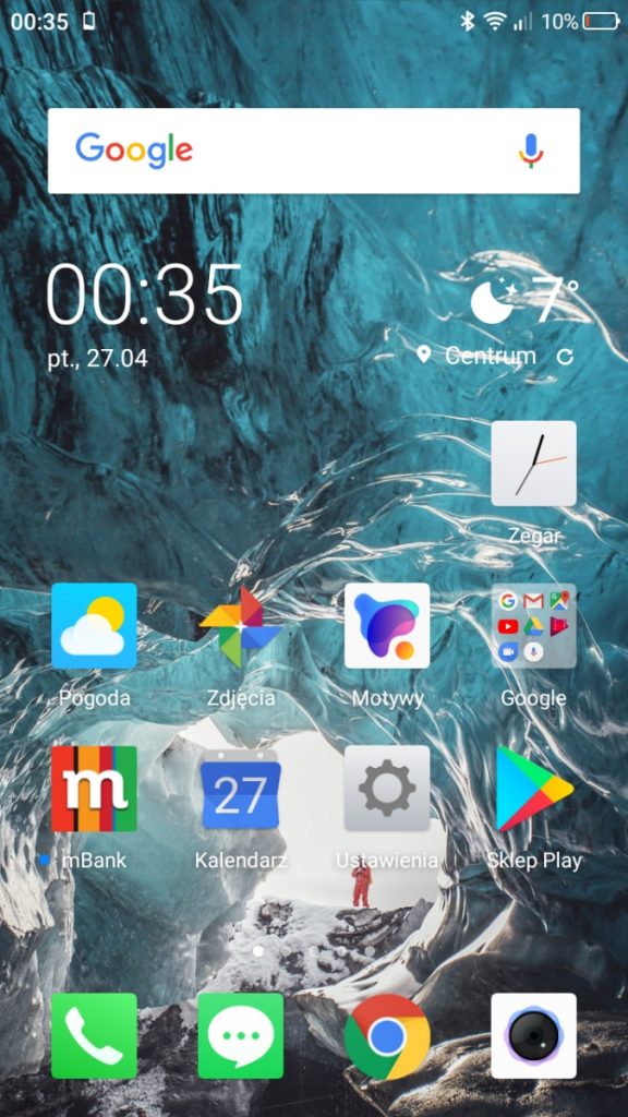 Wygląd systemu w Neffos C7 - 90sekund.pl