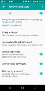 Wyświetlacz Moto w Moto G6 Plus - recenzja 90sekund.pl