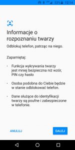 Rozpoznawanie twarzy w Moto G6 Plus - 90sekund.pl