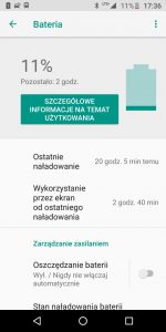Czas na baterii w Moto G6 Plus - recenzja 90sekund.pl