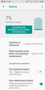 Czas na baterii w Moto G6 Plus - recenzja 90sekund.pl