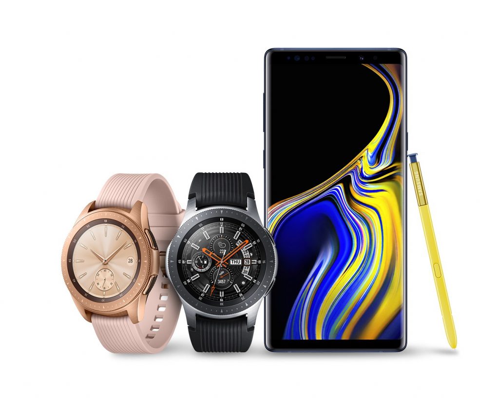 Samsung Galaxy Note9 i smartwatche Galaxy Watch