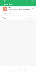 Przykładowy czas działania Xiaomi Mi Mix 2s na jednym ładowaniu baterii - 90sekund.pl