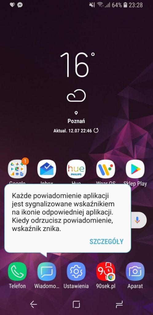 Wygląd systemu w SGS9 - 90sekund.pl - Michał Brożyński