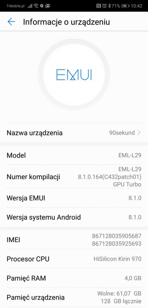 Recenzja Huawei P20 (EML-L29) - 90sekund.pl -Michał Brożyński