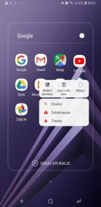 Wygląd systemu w Galaxy A6+ - 90sekund.pl / Michał Brożyński