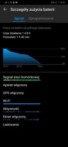 Czas pracy na baterii Huawei Mate 20 Pro - 90sekund.pl