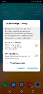 Ustawienia dźwięku w LG G7 ThinQ - Michał Brożyński - 90sekund.pl