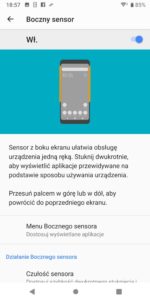 Boczny Sensor w Sony Xperii XZ3 - Michał Brożyński 90sekund.pl