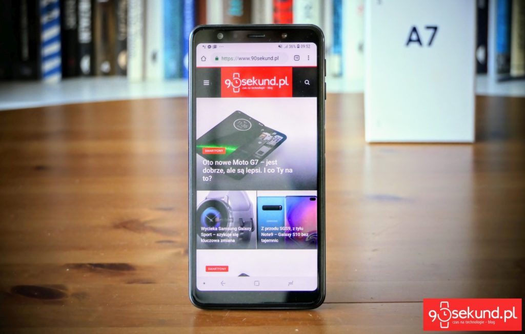 Recenzja Samsung Galaxy A7 2018 - Michał Brożyński 90sekund.pl