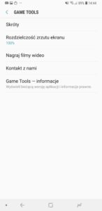 Game Launcher i Game Tools w Galaxy A7 2018 - Michał Brożyński 90sekund.pl