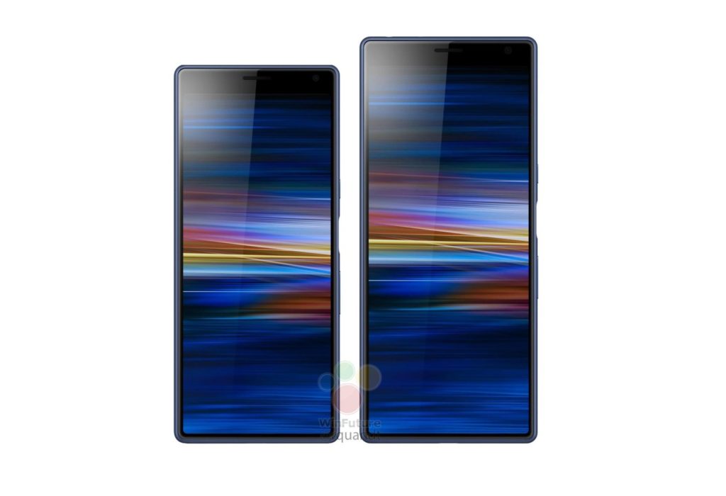 Tak ma wyglądać Sony Xperia 10 (mniejsza) i Xperia 10 Plus (większa)