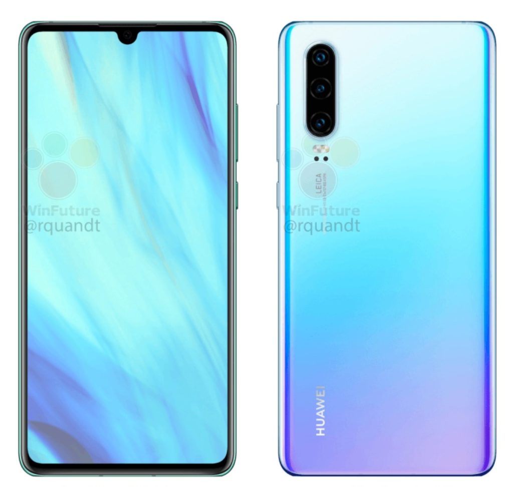 Tak ma wyglądać Huawei P30 - fot. winfuture.de